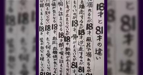 18歳と81歳の違い|18歳と81歳の違いとは？笑点やTwitterでの回答が秀逸。